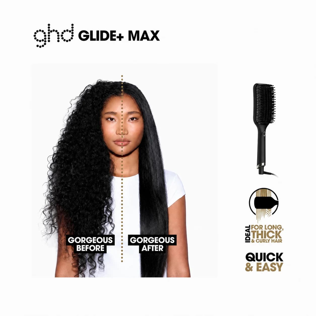 ghd Glide+ Max Smoothing Hot Brush