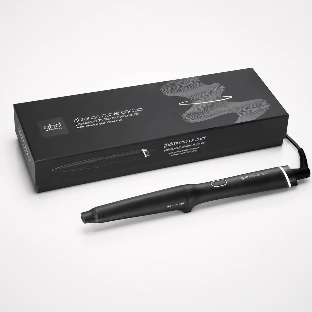 ghd Chronos Curve Conical Wand Black