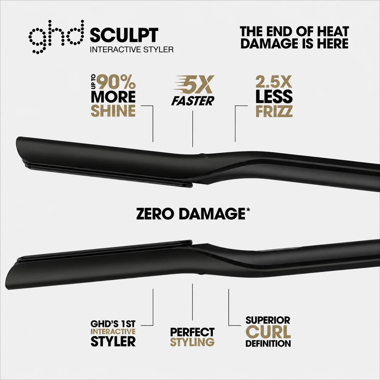 ghd Sculpt Interactive Hair Straightener Black