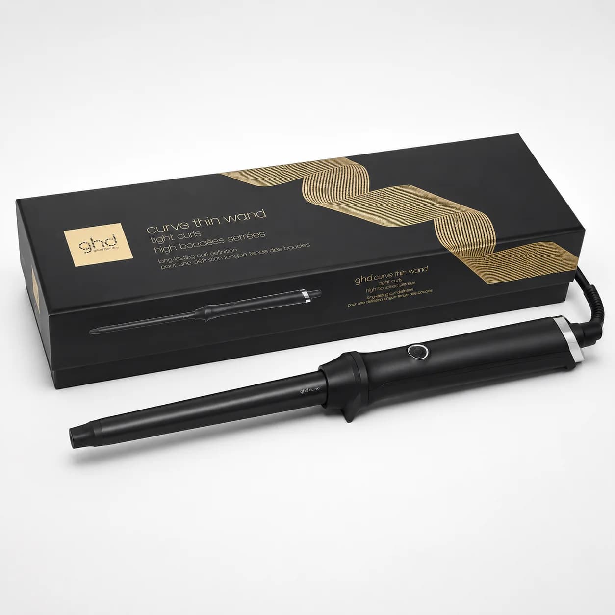ghd Curve Thin Curling Wand Black