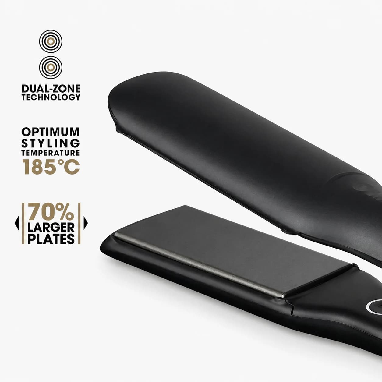 ghd Max Wide Plate Hair Straightener Black